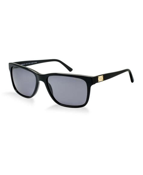 versace mens sunglasses black metal frame